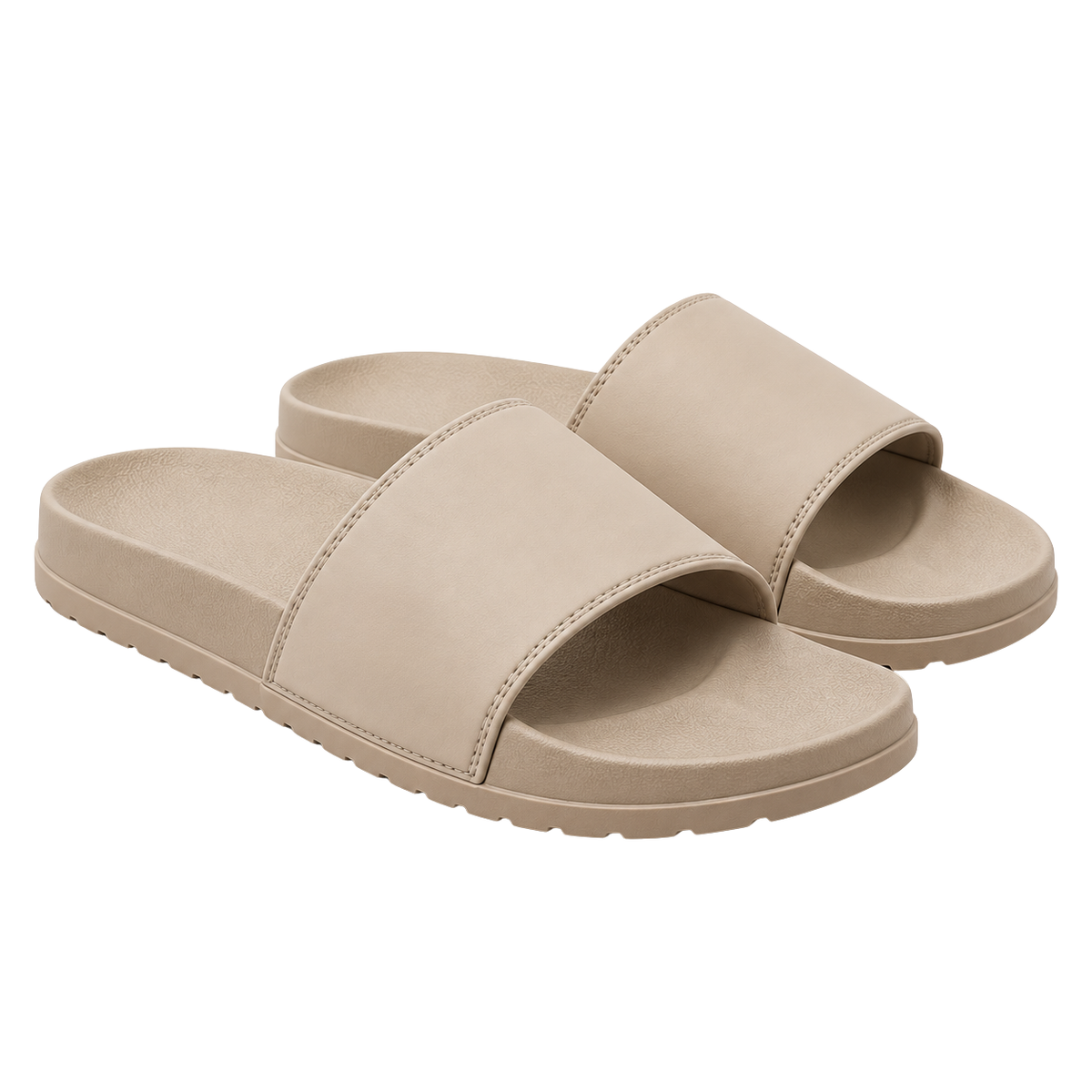 Premium Comfort Slide Sandals – Sand Beige | MELLYNGTTON