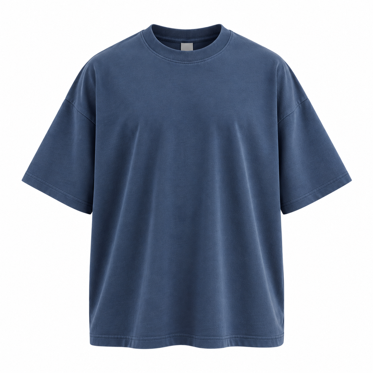 Premium Heavyweight Oversized T-Shirt – Steel Blue | MELLYNGTTON