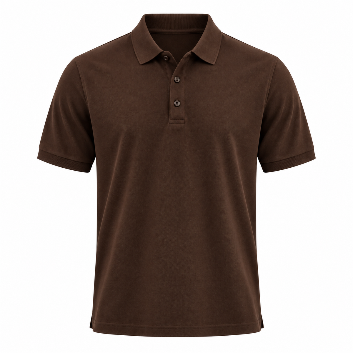 Premium Cotton Piqué Polo Shirt – Chocolate Brown | MELLYNGTTON